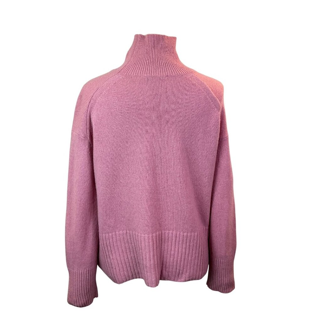 Everlane Womens Pink Recycled Cashmere Turtleneck Sweater Size S - Picture 6 of 11